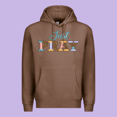 Just Pray Premium Hoodie Designed By Jahusdesignshop