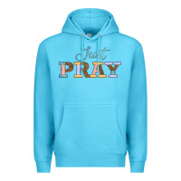 Ocean Blue Just Pray Premium Hoodie - JahusDesignShop