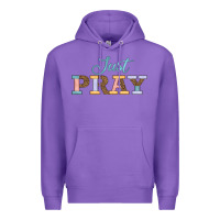 Purple Just Pray Premium Hoodie - JahusDesignShop