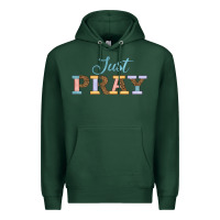 Sports Green Just Pray Premium Hoodie - JahusDesignShop