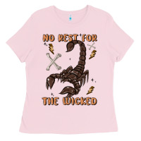 Bubblegum Pink no rest for the wicked Ladies Tee - MaliasSmallBusiness
