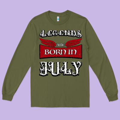 Legends Are Born In July Long Sleeve Tee Designed By Bettercallsaul