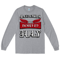 Heather Grey Legends are born in July Long Sleeve Tee - Bettercallsaul