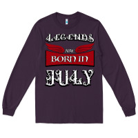 Plum Legends are born in July Long Sleeve Tee - Bettercallsaul