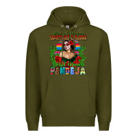Army Green Mexican Chingona Premium Hoodie - FaDigitalArtStudio
