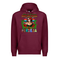 Burgundy Mexican Chingona Premium Hoodie - FaDigitalArtStudio