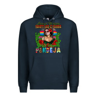 Navy Mexican Chingona Premium Hoodie - FaDigitalArtStudio