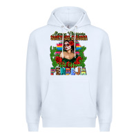 White Mexican Chingona Premium Hoodie - FaDigitalArtStudio
