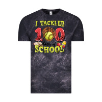 Cloud Black i tackled days of school softball Vintage Tee - LillyAllenDesigns