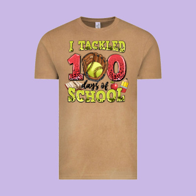 I Tackled Days Of School Softball Vintage Tee Designed By Lillyallendesigns