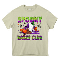 Mossy Spooky babes club Heavy Core Tee - NancyCooperArtShop