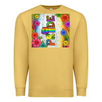 Antique Gold LGBTQ+ Pride With Flower Tumbler Premium Sweatshirt - BundleAndBundleShop