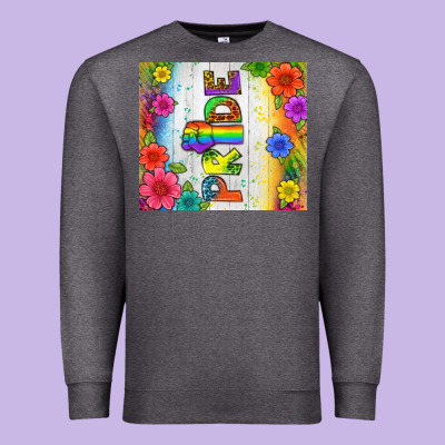 Lgbtq+ Pride With Flower Tumbler Premium Sweatshirt Designed By Bundleandbundleshop