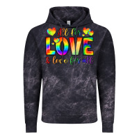 Cloud Black all for love and love for love Vintage Hoodie - LillyAllenDesigns