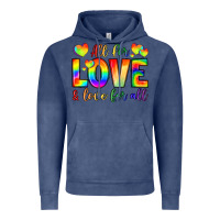 Vintage Denim all for love and love for love Vintage Hoodie - LillyAllenDesigns