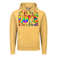Vintage Mustard all for love and love for love Vintage Hoodie - LillyAllenDesigns