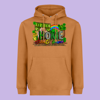 Home Sweet Home St. Patricks Day Heavyweight Hoodie Designed By Fadigitalartstudio