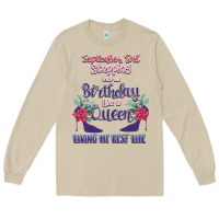 Mushroom Womens September Girl Stepping Into My Birthday Long Sleeve Tee - Bettercallsaul