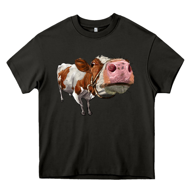 Cute Simmental Cow Heavy Core Tee by LillyAllenDesigns | Teevron