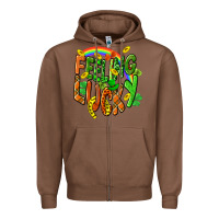 Chestnut St. Patrick's Day Feeling lucky Zipper Hoodie - CowGirlArtShop