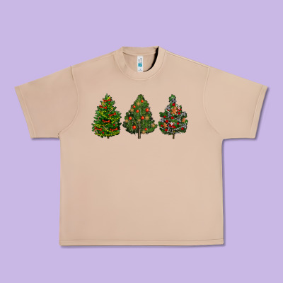 Christmas Trees Urban Heavy Tee Designed By Lillyallendesigns