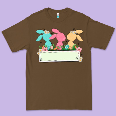 Easter Bunny Trio Premium Tee Designed By Maliassmallbusiness