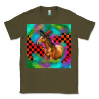 Army Green Halloween Quarter Horse Classic Tee - LillyAllenDesigns