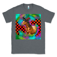 Charcoal Heather Halloween Quarter Horse Classic Tee - LillyAllenDesigns