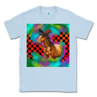 Dusty Blue Halloween Quarter Horse Classic Tee - LillyAllenDesigns