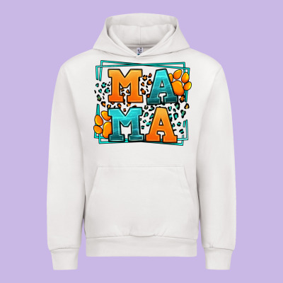 Cat Dog Mama Mother's Day Urban Hoodie Designed By Lillyallendesigns