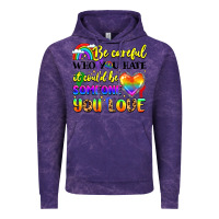 Cloud Purple be careful who you hate it could be someone you Vintage Hoodie - LillyAllenDesigns