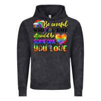 Vintage Black be careful who you hate it could be someone you Vintage Hoodie - LillyAllenDesigns