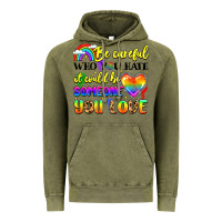 Vintage Olive be careful who you hate it could be someone you Vintage Hoodie - LillyAllenDesigns
