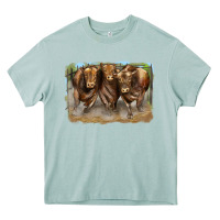 Arona 3 red angus bulls Heavy Core Tee - LillyAllenDesigns