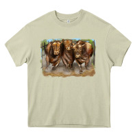 Mossy 3 red angus bulls Heavy Core Tee - LillyAllenDesigns