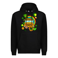 Black St. Patrick's school bus Premium Hoodie - OliviaCreatesArt