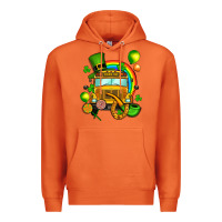 Carrot St. Patrick's school bus Premium Hoodie - OliviaCreatesArt