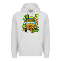 Dove Grey St. Patrick's school bus Premium Hoodie - OliviaCreatesArt