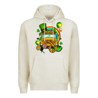 Oatmeal Heather St. Patrick's school bus Premium Hoodie - OliviaCreatesArt