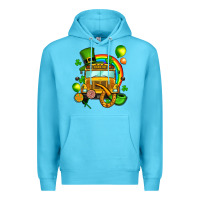 Ocean Blue St. Patrick's school bus Premium Hoodie - OliviaCreatesArt