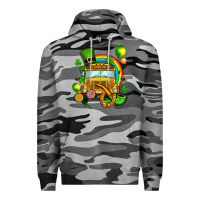 Slate Camo St. Patrick's school bus Premium Hoodie - OliviaCreatesArt