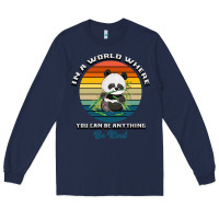 Navy In a world where you can be anything be kind Long Sleeve Tee - Bettercallsaul