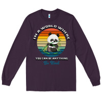 Plum In a world where you can be anything be kind Long Sleeve Tee - Bettercallsaul