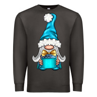 Smoke winter gnome with gift Premium Sweatshirt - BundleAndBundleShop