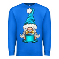 Winter Gnome With Gift Premium Sweatshirt | Teevron