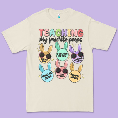 Teahing My Favorite Peeps Premium Tee Designed By Maliassmallbusiness