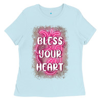 Baby Blue bless your heart Ladies Tee - MaliasSmallBusiness