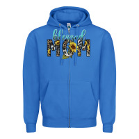 True Royal Blessed mom sunflower mother's day Zipper Hoodie - HowdyJamesFarm