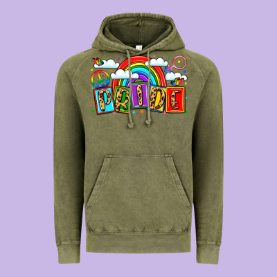 Pride Vintage Hoodie Designed By Lillyallendesigns