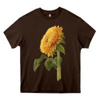 Chocolate Brown teddy bear sunflower Heavy Core Tee - LillyAllenDesigns